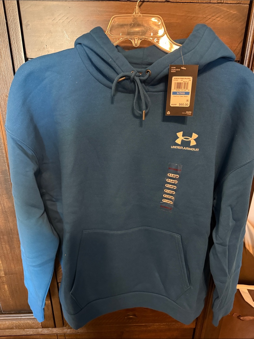Under Armour Blue Women's Pullover Hoodie with Kangaroo Pocket